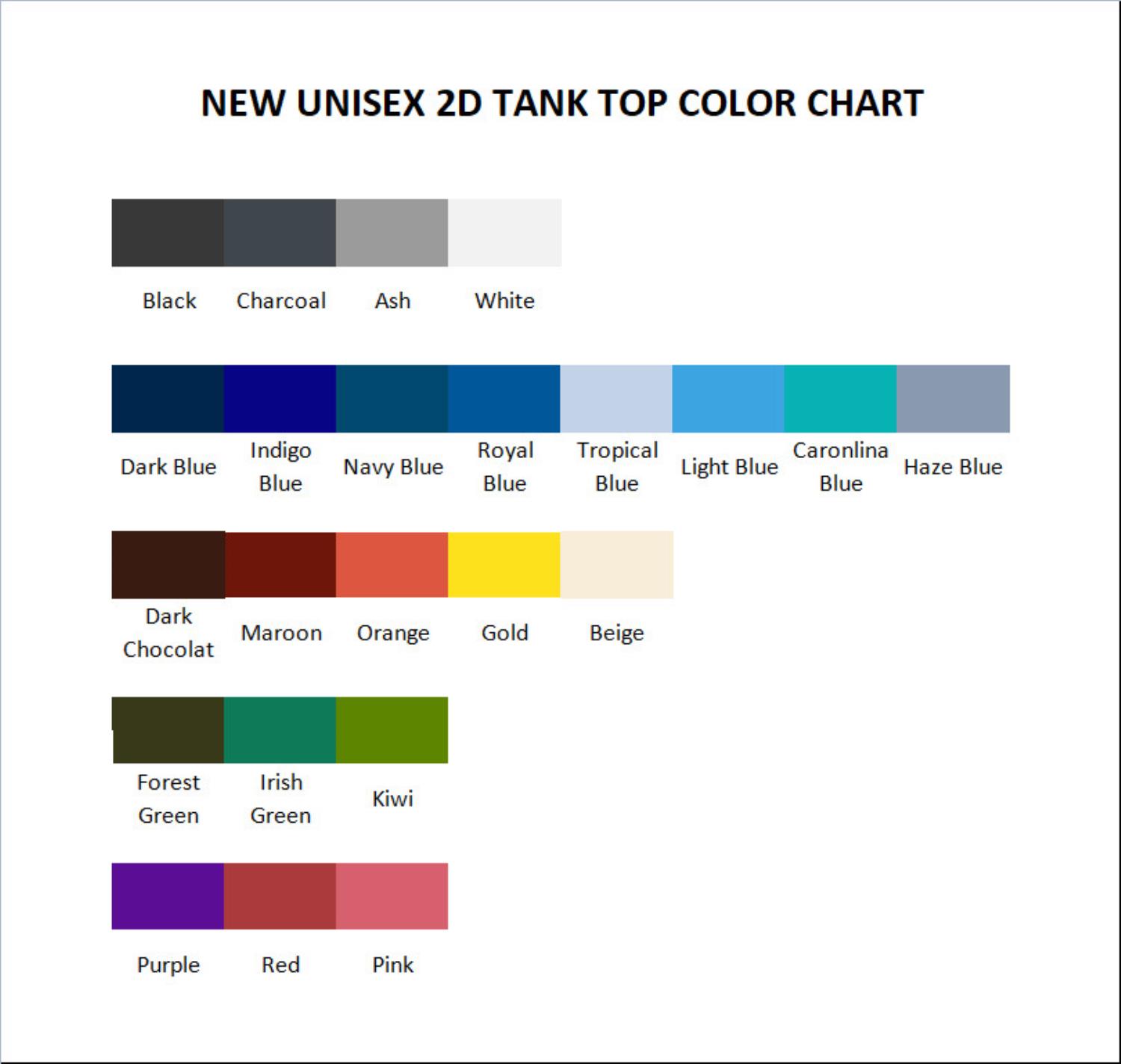 tank top color chart - Oyasumi Punpun