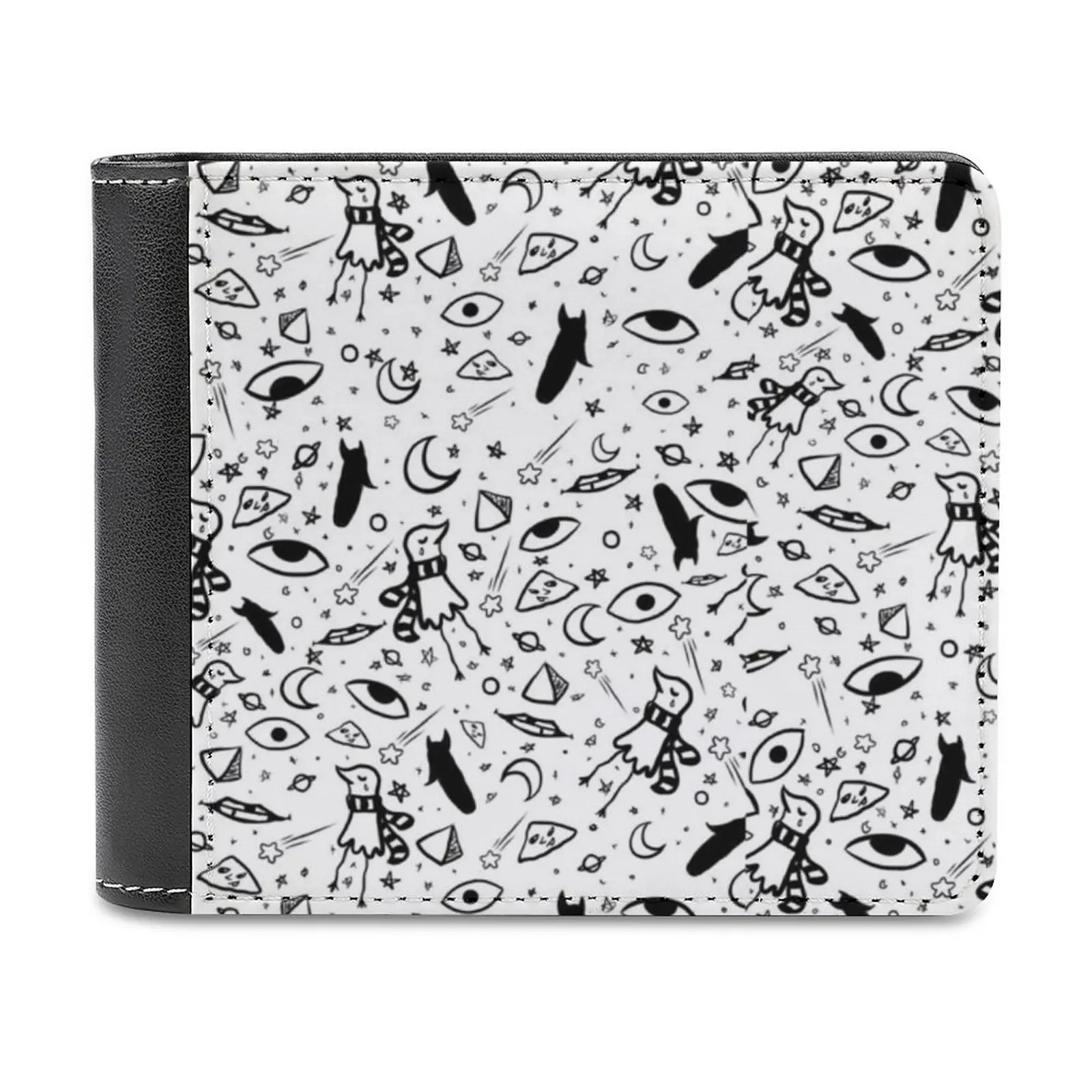 Oyasumi Punpun Black On White Fashion Credit Card Wallet