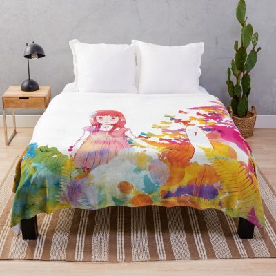 Oyasumi Punpun Empty Eyes Throw Blanket