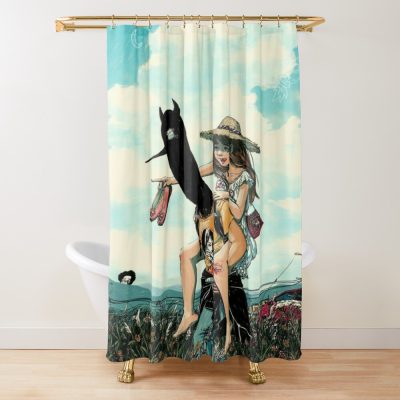 Oyasumi Punpun Silent Road Shower Curtain