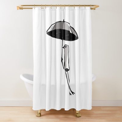 Umbrella Punpun Oyasumi Shower Curtain
